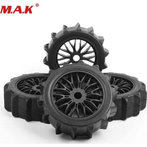 4Pcs/Set Snowfield Desert Tires Wheels Rims 17mm Hex fit 1/8 RC Buggy Off-Road Car Accessories