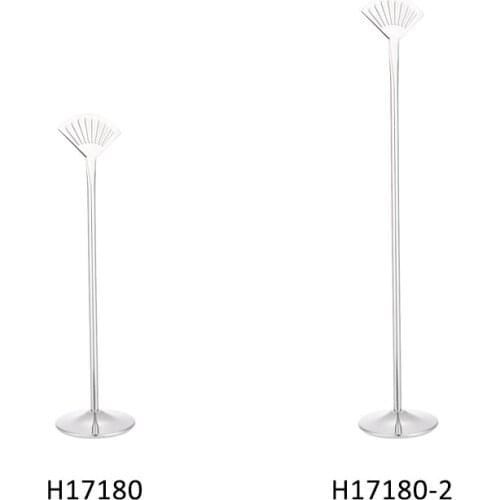 8''12" Stainless Steel Fan Shaped Table Number Place Card Holder Menu Stand for Wedding Restaurant Table Card Holder