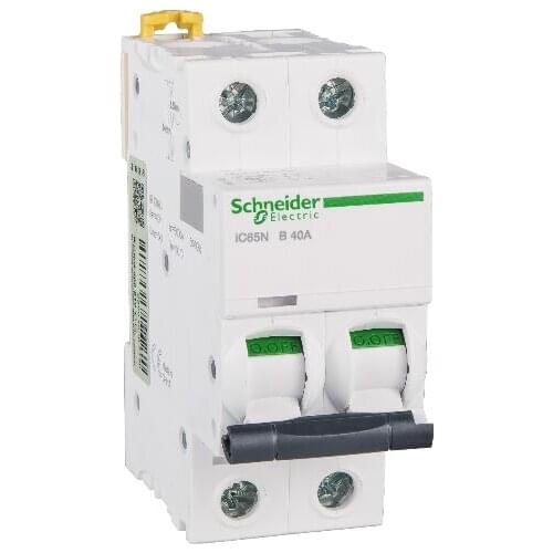A9F17240 IC65N 2P B40A 2P | 40A | B | 6KA IC65N miniature circuit breaker, B curve, 2P, 40A