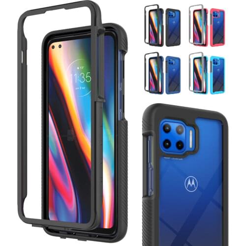 For Moto G 5G Plus Case One 5G Ace Moto Edge Plus 360 Full Protection Back Clear TPU Phone Case for Motorola One Fusion Hyper
