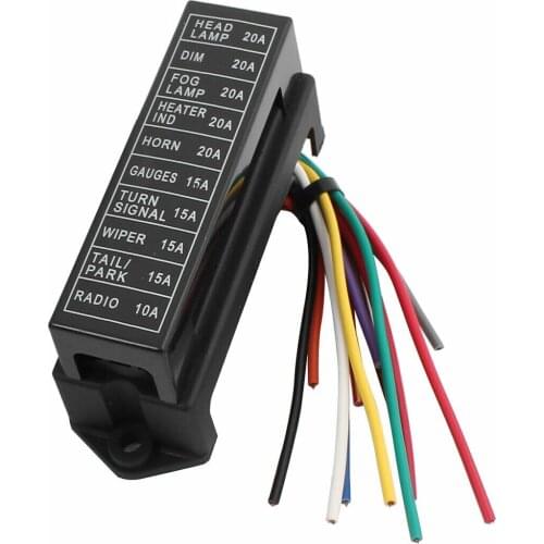 HS-0010 10 Road With Wire Modification Basic Block Auto Car Fuse Box