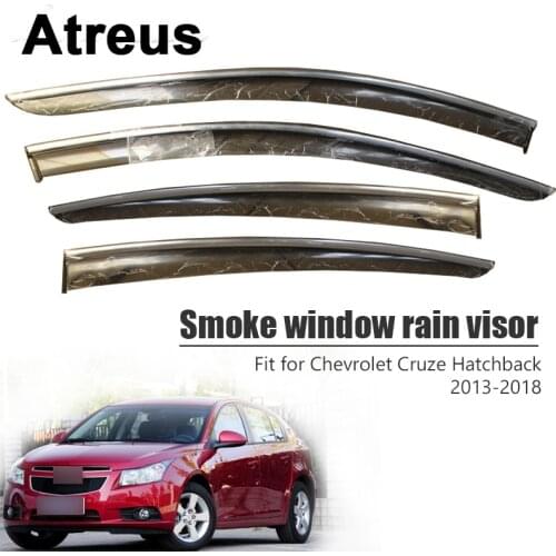 Atreus For Chevrolet Cruze Hatchback 2013 2014 2015 2016 2017 2018 Car Smoke Window Rain Visor ABS Vent Sun Deflectors Guard