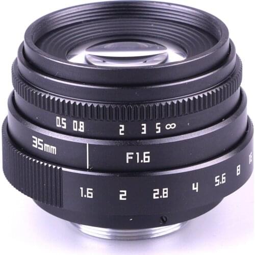 New Arrival Mini 35mm f1.6 C mount camera CCTV Lens II For Olympus Panasonic Micro 4/3 Camera & Adapter Bundle Black