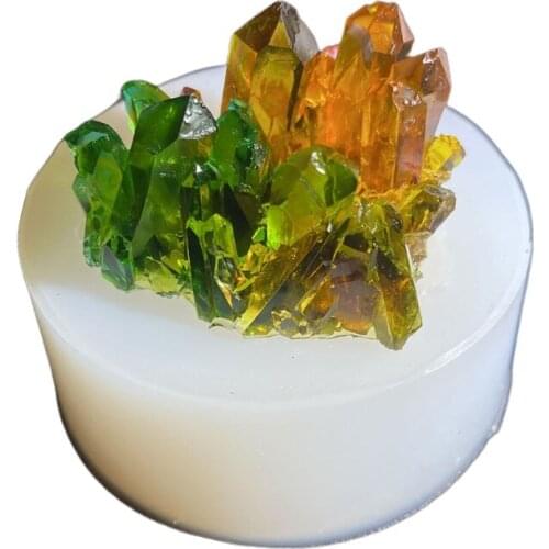 Simulation Original Stone Crystal Cluster Epoxy Resin Mold DIY Silicone Mould A0NF