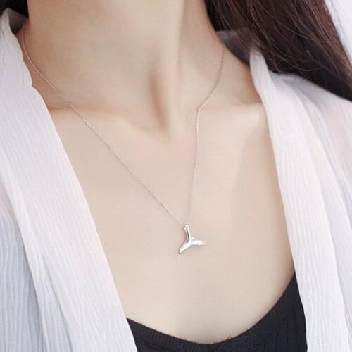 Fashion 100% 925 Sterling Silver Pendant Charms For Women,Featured Design Dolphin Pendant&Necklace Silver Necklaces Retro