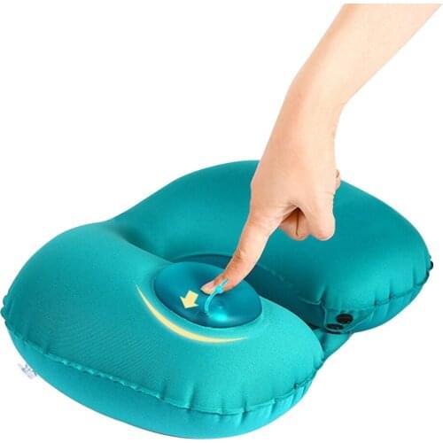 Airplane Soft U-Shape Pillow Protable Travel Cushion Pillow for Car Inflatable Neck Pillow Travel Accessories Protection