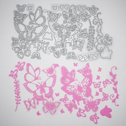 New Metal Cutting Dies A Group Of Butterflies For Decor Card DIY Scrapbooking Embossing stencil Paper Craft Album template Dies
