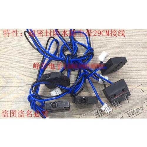 Original new 100% D2SW waterproof and dust-proof micro-limited travel switch touches 2pin normally open with wire