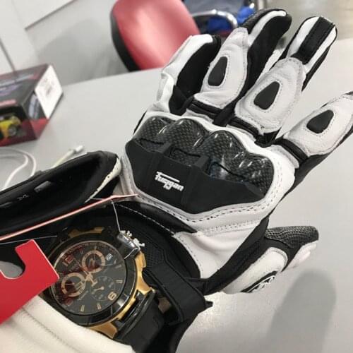 Man Motocross Motorcycle Gloves Moto Racing gloves Carbon Fiber Leather Motorbike gloves motorcycle accessories bmx goth AFS6