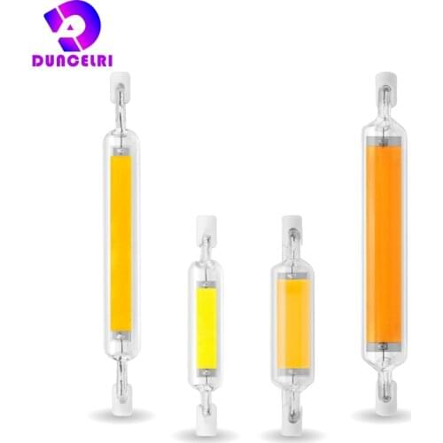 R7S LED Bulb 78mm 118mm 5W 8W 10W 20W R7S Spotlight 220V COB Lamp Glass Tube Replace 30W 50W 100W Halogen Light