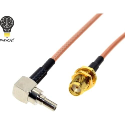 RF SMA Switch TS9 Pigtail Cable SMA Female Bulkhead Connector Switch TS9 Male Right Angle Connector RG316 Cable 15cm