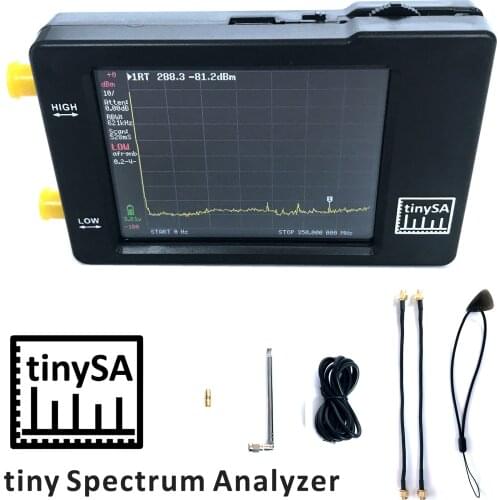 Hand held tiny Spectrum analyzer TinySA 2.8" display with battery