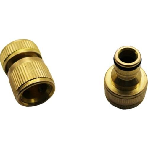 Garden tap 1/2" to 3/4" Female Quick Connector Brass Hose Adapter Agriculture Tools Drip Irrigation Fittings 1 Set