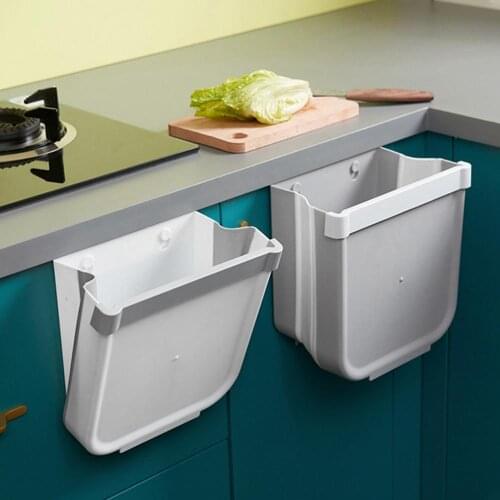 Folding Kitchen Car Trash Can Folding Wall-mount Hanging Kitchen Trash Can Garbage Bin Folding trash can Recycle Bin Garbage Can
