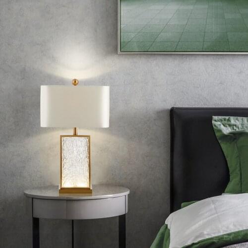 Modern glass ball led color glass lampara mesa noche lampada comodino dining room for bedroom living room bedside lamp