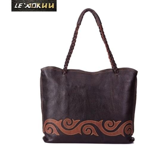 Soft Quality Leather Famous Brand Luxury Ladies Large Shopping handbag Shoulder bag Women Designer female Vintage Tote bag 6777
