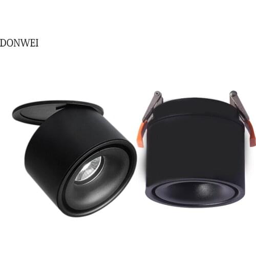 5W/7W/10W/12W LED surface embedded ceiling lamp Foldable AC 85-265V rotatable COB background spot light for indoor home decor