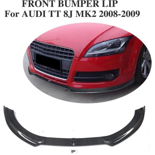 Carbon Fibre Front bumper lip Chin for Audi TT 8J MK2 Convertible Coupe 2-Door 2008-2009