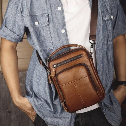 Vintage Messenger Bags Man Flap Bag Mens Shoulder Bag For Ipad Men Bolsos Male Crossbody Bags Mans Handbag Sling Bag