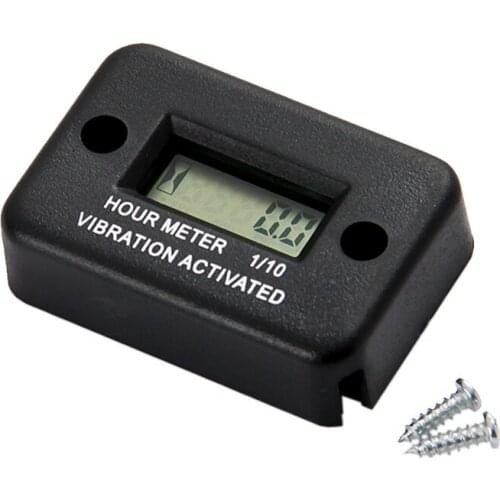 Waterproof Vibration Wireless Hour Meter for Snowmobile Gas Diesel Engine and Electric Motor Lawn Mower Chain Saw Tractor Truck