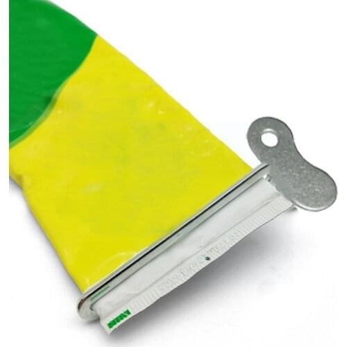 New Steel Metal Tube Toothpaste Squeezer Tube Bathroom Hair Paint Rolling Tube Washroom Color Dye Squeezer Cosmetic J8U7