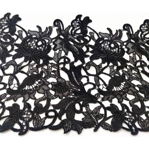 Embroidered lace for clothes decoration 26cm Wide Sewing lace fabric Top quality sewing accessories