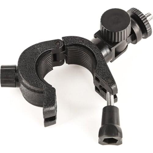 1/4 Screw Clip Mount Camera DV DSLR Bike Bicycle Tube Handlebar Clamp Bracket Tripod Mount Clip Tripods for Gopro Hero8/7/6