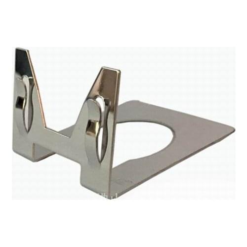 100 PCS L Type POP Metal Stainless Steel Price Label Tag Paper Sign Card Display Clips Holders Stands For Bread Shop Promotions