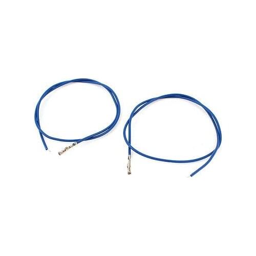 2pcs Breadboard Spare Parts 1Pin-1Pin Jumper Cable Wire Connector 25cm Long Blue