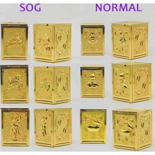 3pcs/set Jmodel Saint Seiya Cloth Myth SOG Metal Pandoras Box Cancer Virgo Leo Saint Action Figure Collection model Toy Gift