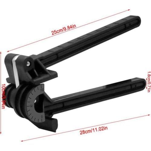5mm 6mm 8mm 10mm Tube Simple Portable Four Slot Pipe Bender 180 Degree Tube Bender Pipe Bender Manual Elbow Tool