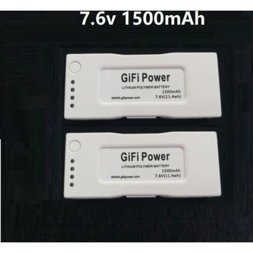2pcs RC Lipo Battery For ZEROTECH Dobby Drone 7.6V 1500mah Rechargeable Battery For ZEROTECH Dobby Drone Quadcopter Spare Parts