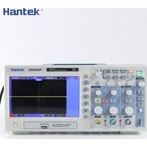 Hantek DSO5202P Digital Storage Oscilloscope 200MHz 2Channels 1GSa/s 7'' TFT LCD Record Length 40K USB Osciloscope Osciloscopio