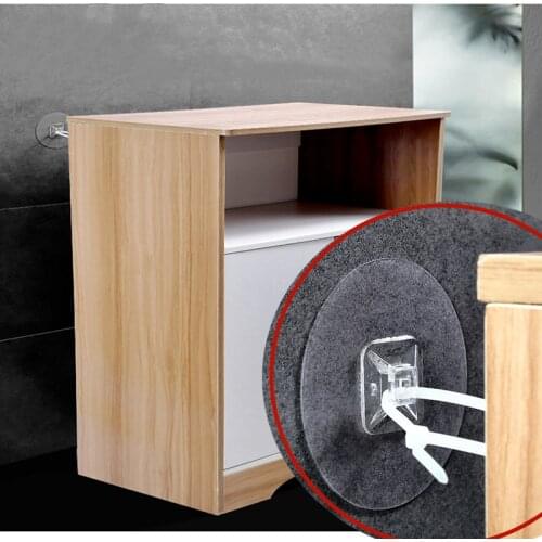 Baby Safety furniture lock Straps Anti-tip fall prevention device self-adhesive fixed Holder wire cable Nylon Tie home organizer