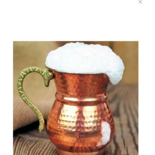 Forged Copper Cup Coffee cup Traditional Turkish Buttermilk Cup Lemonade Presentation Milk Coffee and Cocktail Glasses