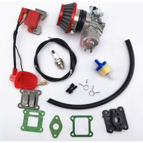 Pocket Bike 47cc 49cc Engine Carb Carburetor With Pod Air Filter 2 Stroke For Mini Quad ATV Dirt Bike MiniMoto Go Kart Buggy