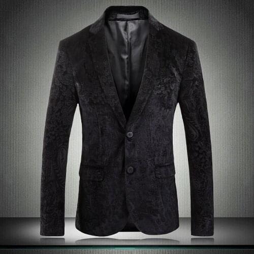 Man Mens Blazer British Style Single Breasted Wedding Party Men Suit Jacket Hight Quality Slim Blazer And Jackets Men 5XL