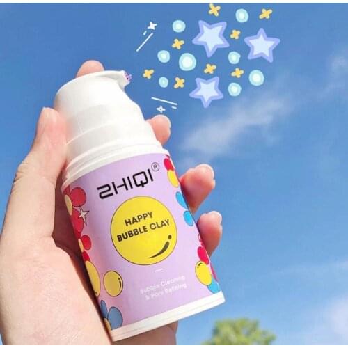 Natural Extract Clearing Bubble Mud Cream Mask Moisturizer Shrink Pore Face Mask Deep Cleaning Mask Cream