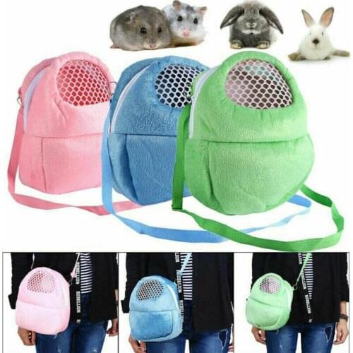 Newest Hot Sales Cute Pet Hamster Chinchilla Travel Warm Bags Cages Guinea Pig Carry Bag Breathable 3 Colors Optional