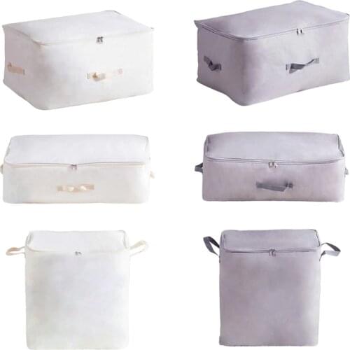 Oxford Clothing Storage Box Bedding Item Packing Bag Clothes Organizer Quilt Box