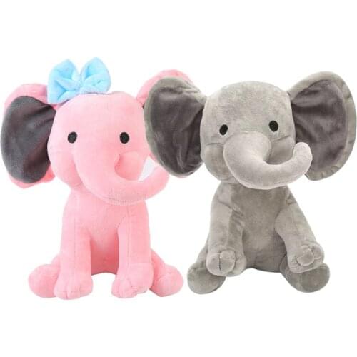 25cm Bedtime Originals Choo Choo Express Plush Toys Elephant Humphrey Soft Stuffed Plush Animal Doll for Kids Birthday Gift