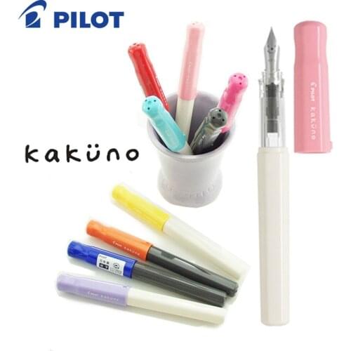 1Pcs Japanese PILOT Smiley Face Pen KaKuno Smooth Classic Student Pen Practice Calligraphy Pen FKA-1SR Ink Con-50