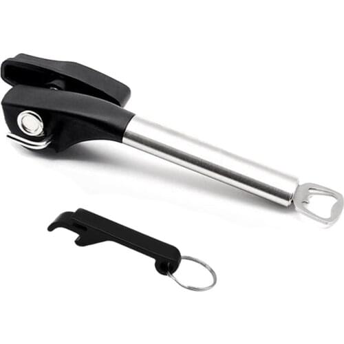 Manual Can Opener,Opener Smooth Edge Heavy Duty Can Opener,Stainless Steel Safety Can Opener (with 1 Mini Opener)