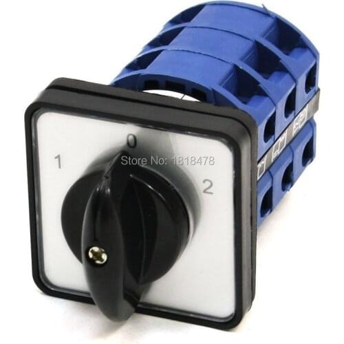 SZW26-25/D303.3 660V 25A ON-OFF-ON 3 Postion 12 Terminal 3 Phase Universal Cam Changeover Switch