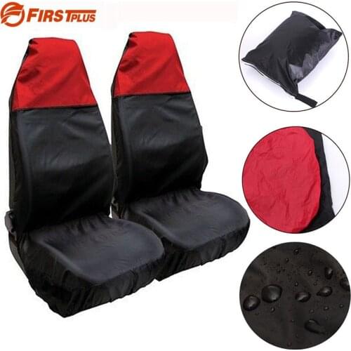 Universal Car Seat Dust Covers Anti-dirty Waterproof Auto Front Seat Chair Protector Cushion Case For Pet Dogs Black Red Blue