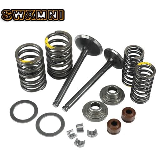 Lifan140 Motorcycle Intake Exhaust Valve comp Springs Cotter Seal Assy For 125 140 150 Horizontal Engines Dirt Pit Bike ATV Quad