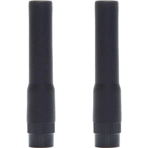 2PCS ABBREE ST20 Short Rubber Antenna SMA-Female/Male/BNC Dual Band High Gain Aerial for BaoFeng Kenwood Yaesu Walkie TalkieSF20