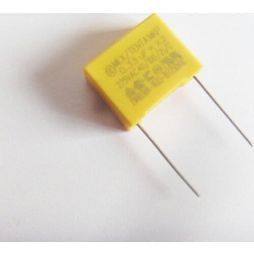 30pcs/lot X2 Safety Capacitor 275VAC 0.33uF 330nF 334K Pin 15mm