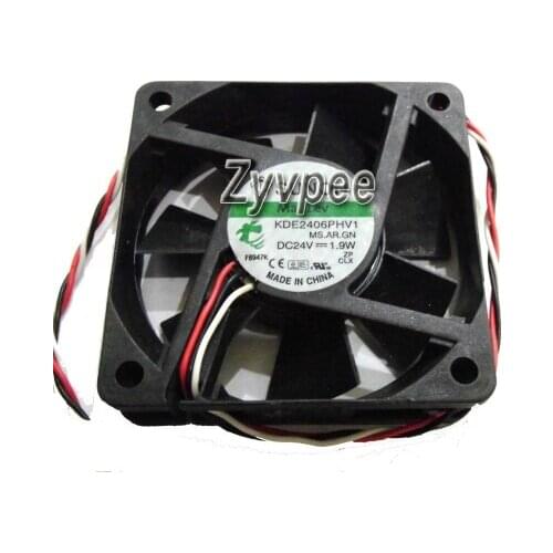 60x60x15mm KDE2406PHV1 MS.AR.GN 24V 1.9W 3Wires 3Pin Cooling Fan