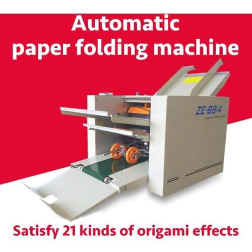 A4 A3 Cross Make Booklet Automatic Fold Paper Folding Machine Size Two Plates Folder Automatic Booklet Maker